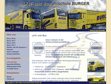 Tablet Screenshot of fahrschule-burger.de